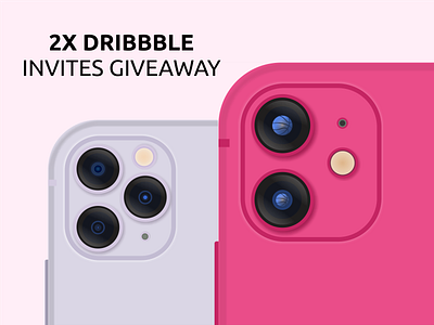 2X Dribbble Invite design dribbble giveaway graphic hellodribbble illustration invite iphone pro product prospect prospects visual design