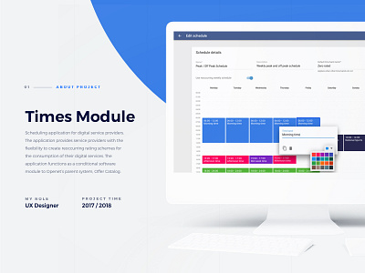 Times Module - Introduction application material design schedule sketch software ui ux