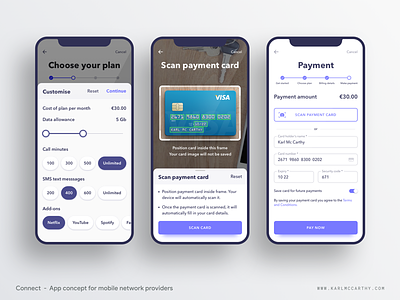 Connect - Custom plan & payment