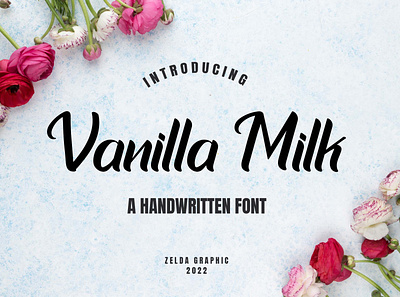 Vanilla Milk brand clothing design illustration lettering logo magazine monoline poster quote script signature ui