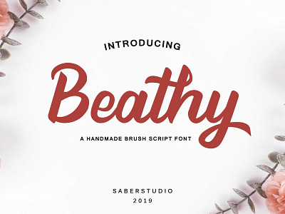 Beathy Brush Script Font