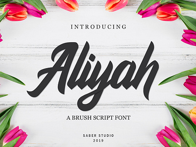 Aliyah Brush Script Font