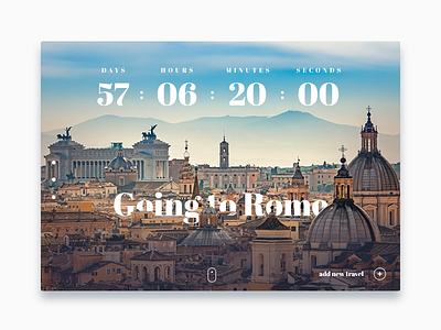 DailyUI #014 - Countdown Timer 014 challange countdown dailyui italy rome timer travel vacation