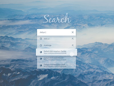 DailyUI #022 - Search