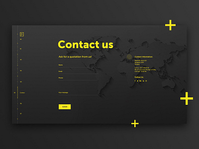 DailyUI #028 - Contact Us 028 challange contact dailyui uidesign us uxdesign