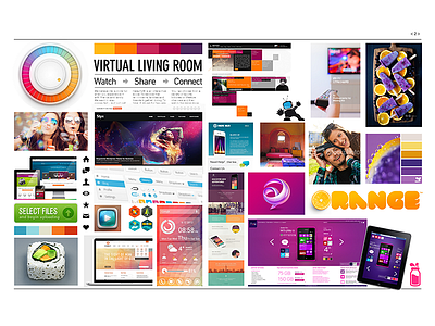Mood Board (1 of 2) client color palette color gui mood board design