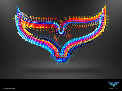 SlyFest 2021 Whale Tail brand event illustrator logo