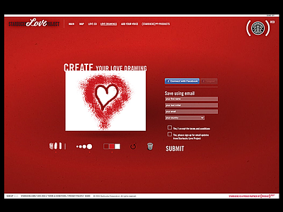 Starbucks Love Project campaign red starbucks user experience ux