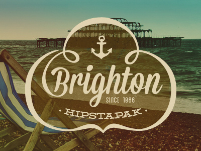 Brighton badge banner emblem identity logo logotype mark shield tag type typography vintage