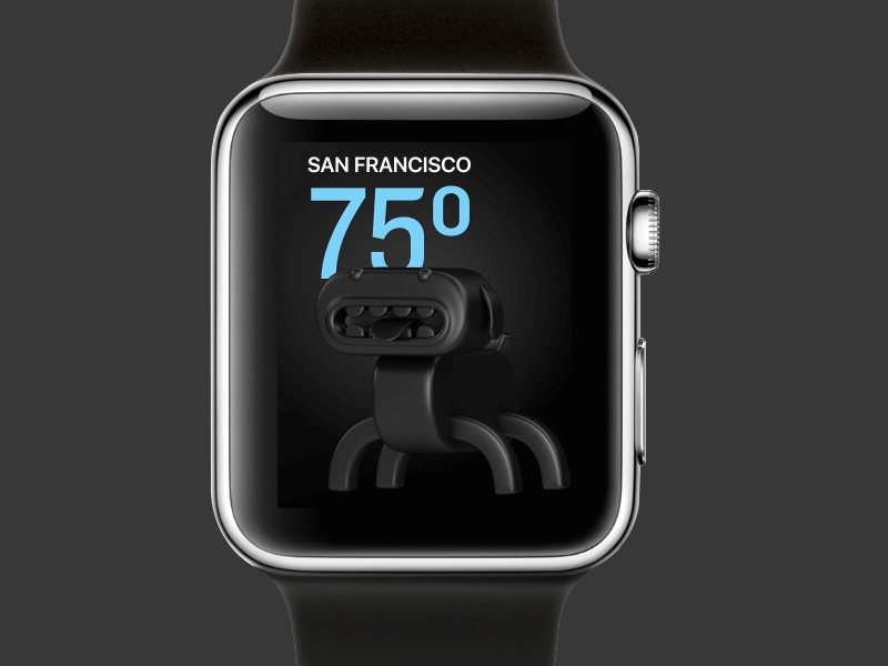 Weather Watch 3d animation app apple watch c4d graphics illustration ios motion ui ux weather
