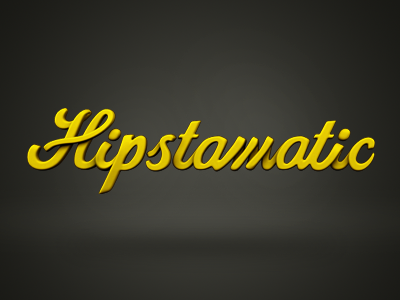 Hipstamatic Logotype 3d 3ds 3dsmax app hipstamatic logo logotype max type typography