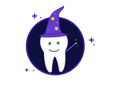 Wizdom Tooth design icons illustration