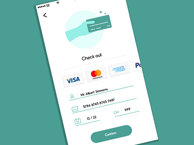 DailyUI #002 - Credit Card Checkout dailyui illustrations shopping ui