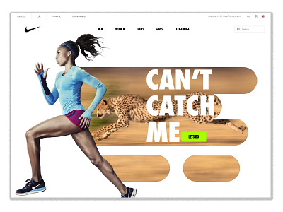 DailyUI #003 - Landing Page dilyui landingpage nike ui website