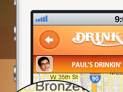 Drinkin' Budz App on iPhone Mockup buds drinking iphone mockup screenshot