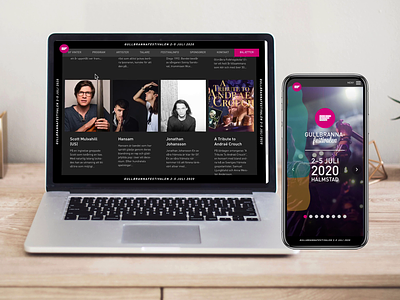 Gullbrannafestivalen 2020 blobs festival music website website design