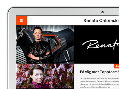 Renata apercu black grid orange website