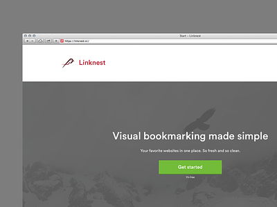 New start bookmarks home linknest red start startpage website