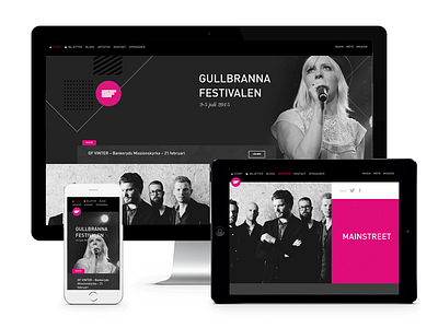 Gullbrannafestialen din festival music responsive website