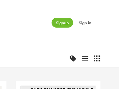 Signup Sign in buttons cta header signin signup