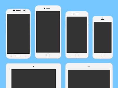 Flat Mobile Illustrations