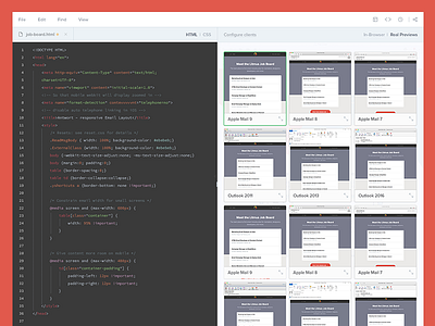 Build, Test, and Make Changes in Real Time app builder code css editor flat html redesign responsive ui user interface ux