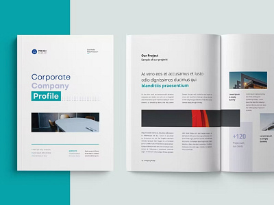 New Company Profile 02 | 16 Pages brochure brochures catalog catalogue company profile design editorial indesign profile