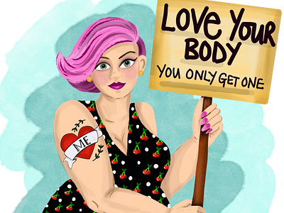 You’ve Only Got One body positivity drawing women editorial illustration fashion illustration feminism illustration magazine illustration procreate