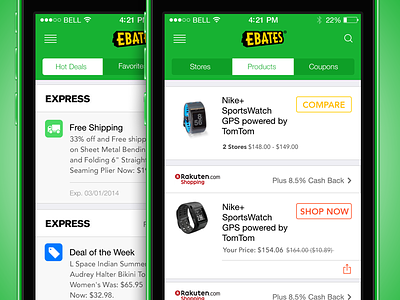 Ebates for iOS7 apple ebates icons ios ios7 money settings shipping wallet