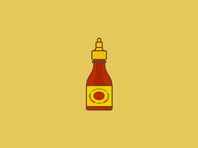 California Sauce delicious flat hot sauce hot sause icon illustration illustrator line minimal sauce sause