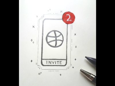 2 Dribbble Invites! contest dribbble dribbble invite giveaway illustration invite