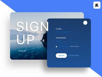 Daily UI 001 Sign Up challenge daily dailyui design designer interface niedzwiedz sign sketch ui ux webdesign