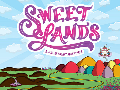 Sweet Lands Game code school graphic design illustration vector art