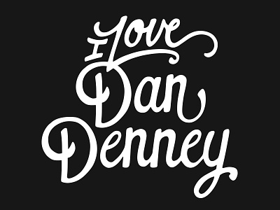 I Love Dan Denney code school dan denney front end conf hand drawn illustration typography