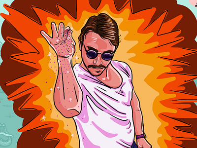 Salt Bae & Dinosaurs 2017 blog dinosaurs envy labs illustration ipad art orlando salt bae