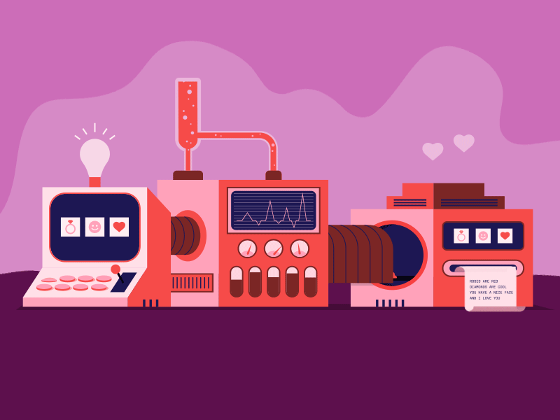 Happy Valentine's Day! after effects envy labs generator illustration love love note machine orlando valentine valentines day