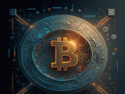 Bitcoin Image 3d graphic design