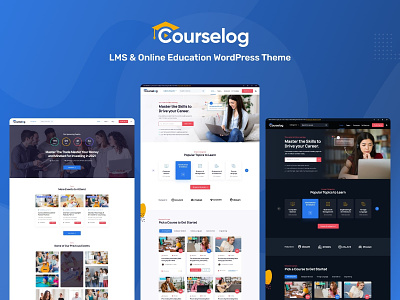 Courselog - Education WordPress Theme coach courses e learning education event learning learning management system lms online courses teaching training center wp lms