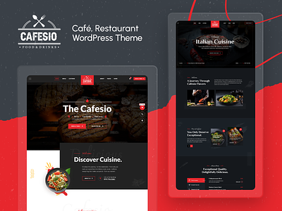 Cafesio - Restaurant & Cafe Theme booking cafe food food ordering menu pickup and delivery reservation restaurant ui wpcafe