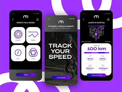 Bike Tracking App UI Design