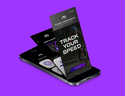 Bike Tracking App UI Design app design mobileapp ui
