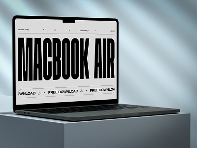 Free Macbook Air M2 Mockup - B01.PSD