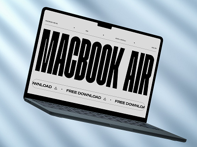 Free Macbook Air M2 Mockup - B05.PSD