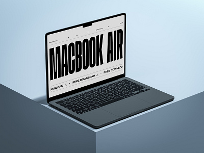 Free Macbook Air M2 Mockup - B08.PSD branding free download free mockup free psd freebie freebies graphic design laptop macbook air macbook pro mock up mockup mockup design mockups psd ui