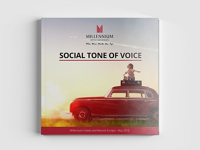 Millennium Hotels Social Tone of Voice book brand guide brand guidelines branding brochure handbook magazine print tone of voice