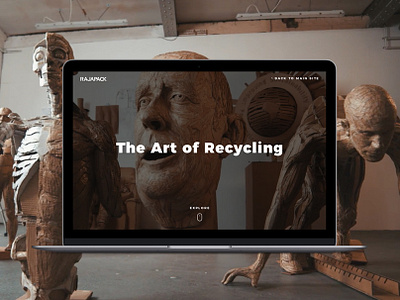 Rajapack 'The Art of Recycling' website campaign ui ux video website