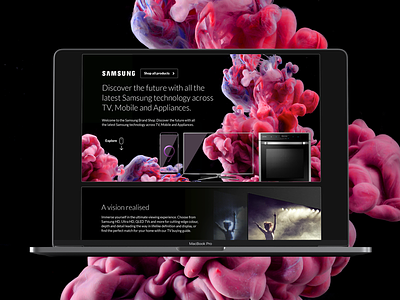 Samsung Hub UI design landing page ui ui desgin visual dsign web design website