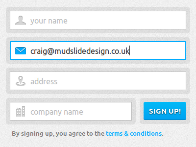 Sign up form css3 input login form sign up form ui