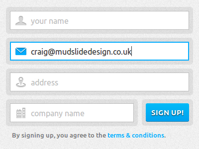 Sign up form ui sign up form input css3 login form