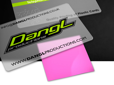 Plastic Card (with pink sticky note)